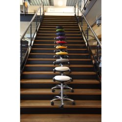 CL Pilates Air Seat, rød, stof, 52-71 cm