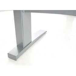 Easy stand 160 hæve/sænkbord centerbue, ahorn/alu