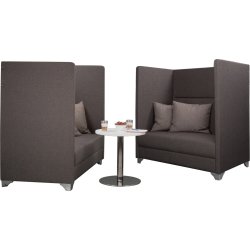 Silence mødesæt m/ 2 sofaer og et loungebord