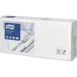 Tork Frokostservietter, 2-lags, hvid, 200 stk.