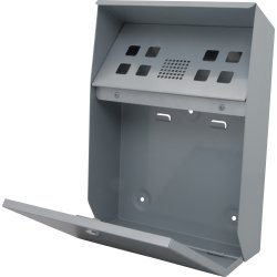 Grey Væghængt udendørs askebæger, pulverlakeret