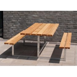 Plus Basic bord-bænkesæt, Lærk