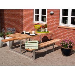 Plus Basic bord-bænkesæt, Lærk