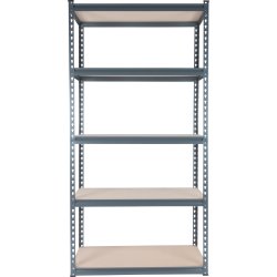 Stålreol 5 hylder, 200 kg, 180x90x45 cm