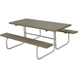 Plus Classic bord-bænkesæt, Gråbrun