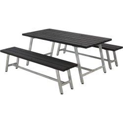 Plus Royal Plankesæt L. 177 cm, Sort