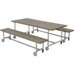 Plus Urban Picnic Plankesæt L. 207 cm, Gråbrun