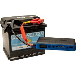 Jumpstarter, T2A, 200-400A,2 USB udtag, LED lygte