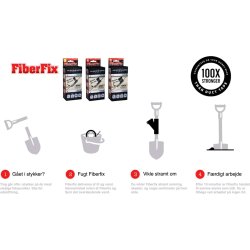 FiberFix Quickfix reparationstape, Medium