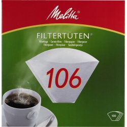 Melitta kaffefilter, hvid, 100 stk.