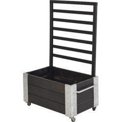Plus Cubic Blomsterkasse 87x50x130 cm, Sort
