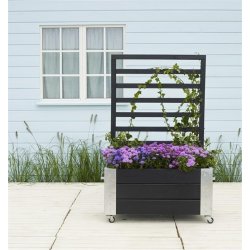 Plus Cubic Blomsterkasse 87x50x130 cm, Sort