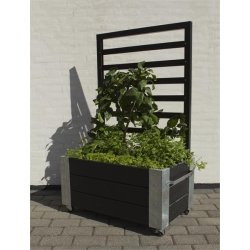 Plus Cubic Blomsterkasse 87x50x130 cm, Sort