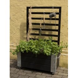 Plus Cubic Blomsterkasse 87x50x130 cm, Sort