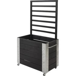Plus Cubic Blomsterkasse 87x50x155 cm, Sort