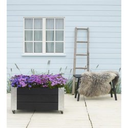 Plus Cubic Blomsterkasse 87x50x45 cm, Sort