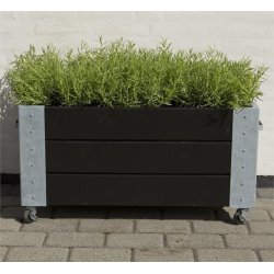 Plus Cubic Blomsterkasse 87x50x45 cm, Sort
