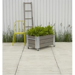 Plus Cubic Blomsterkasse 87x50x45 cm, Gråbrun