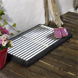 Plus Cubic rist 40x40cm 2 stk. m/kokosmåtte, Sort