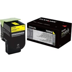 Lexmark 70C0H40 Lasertoner, gul, 3000s