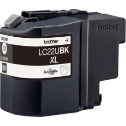 Brother LC22UBK XL blækpatron, sort, 2400s