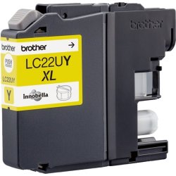 Brother LC22UY XL blækpatron, gul, 1200s