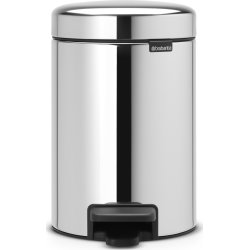 Brabantia Pedalspand 3 L, brilliant steel