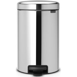 Brabantia Pedalspand, 12 L, brilliant steel