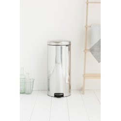 Brabantia Pedalspand, 30 L, brilliant steel