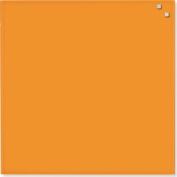 Glassboard magnetisk glastavle 45 x 45 cm, orange