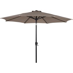 Felix parasol m/krank og tilt, Ø3 m, taupe