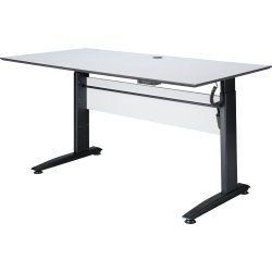 VIKING hæve/sænkebord 160X80, hvid / Sort