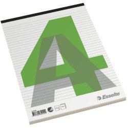 Esselte Standardblok A4, linjeret, med stub