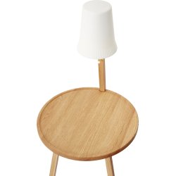 C2 lampebord, Olieret eg, Ø45 cm