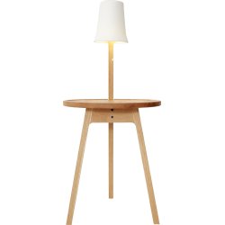 C2 lampebord, Olieret eg, Ø45 cm