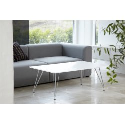 DK10 Sofabord, Hvid, 120x70 cm