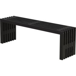 Plus Rustik Trallebænk, Sort, L 138 cm