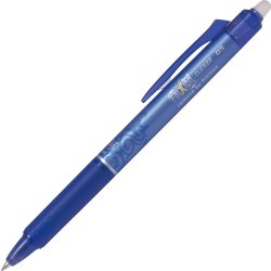 Pilot Frixion Clicker kuglepen, 0,5 mm, blå