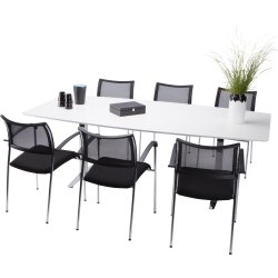 Seattle Basic konferencesæt 220x110/90 cm, laminat
