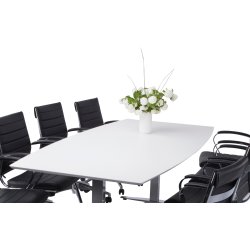 Rico Basic konferencesæt, 220x110/90 cm, laminat