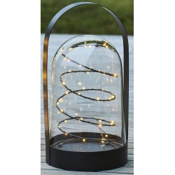 Arthur lanterne, Sort, H 37 cm, 40 LED lys