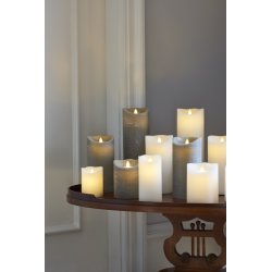 Sara Exclusive LED lys, Hvid, H 12,5 x Ø 10 cm