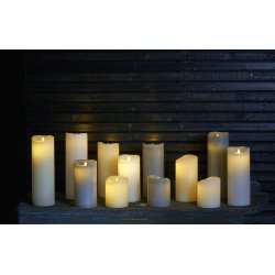 Sara Exclusive LED lys, Hvid, H 12,5 x Ø 10 cm