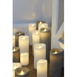 Sara Exclusive LED lys, Hvid, H 12,5 x Ø 10 cm