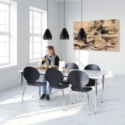 Comfort Basic kantinesæt 6 stole og Eminentbord