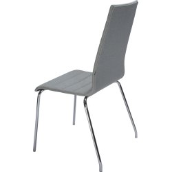 Apollo konferencestol, Grå beige, Krom stel