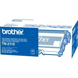 Brother TN2110 lasertoner, sort, 1500s
