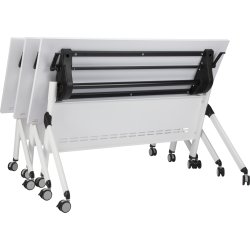 Flip-top bord 140x60 cm, Hvid