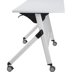 Flip-top bord 140x60 cm, Hvid