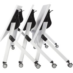 Flip-top bord 140x60 cm, Hvid
